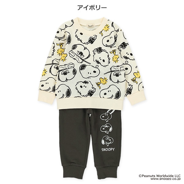 ミニ裏毛トップス&パンツセット（スヌーピー）