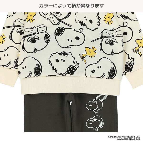 ミニ裏毛トップス&パンツセット（スヌーピー）