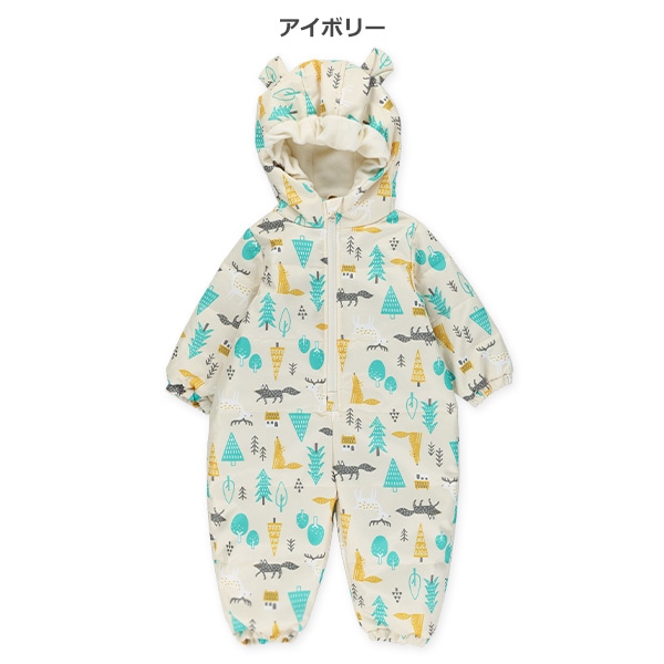 北欧風アニマル柄スキージャンプスーツ