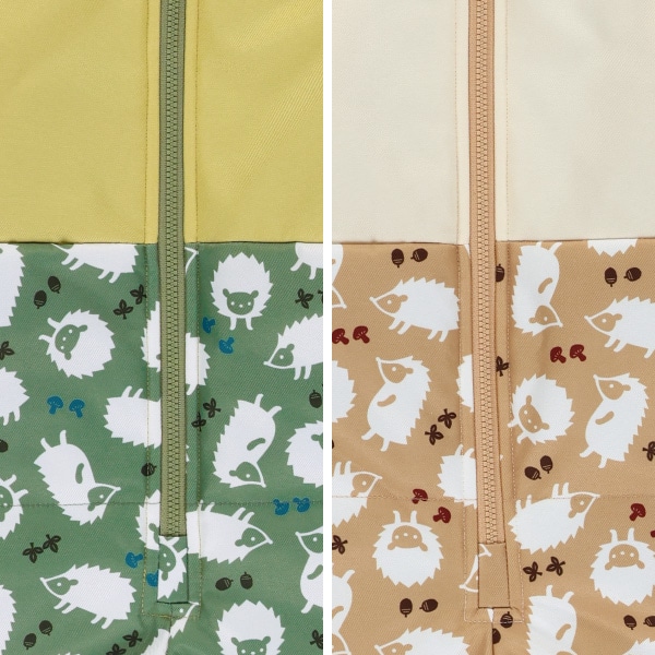 ハリネズミとがり帽スキージャンプスーツ