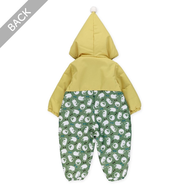 ハリネズミとがり帽スキージャンプスーツ