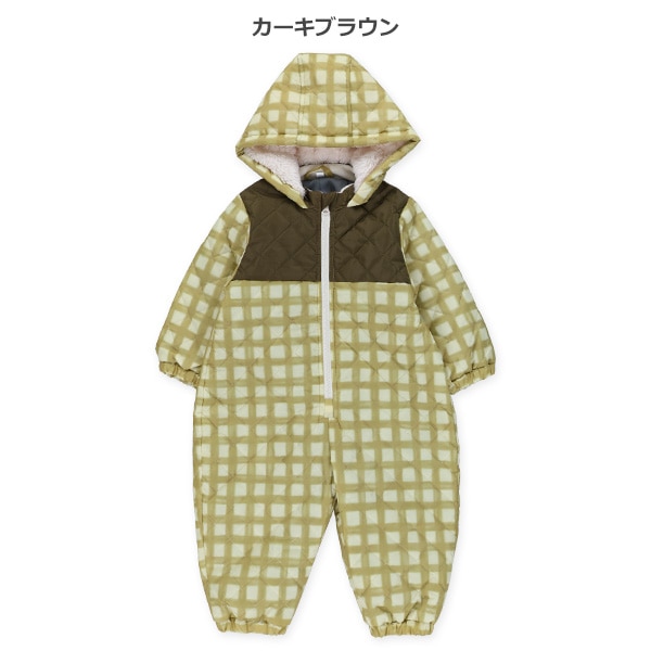 チェック柄キルトスキージャンプスーツ