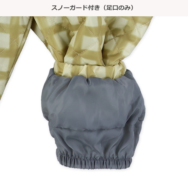 チェック柄キルトスキージャンプスーツ