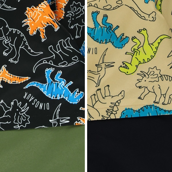 恐竜切り替え風スキージャンプスーツ