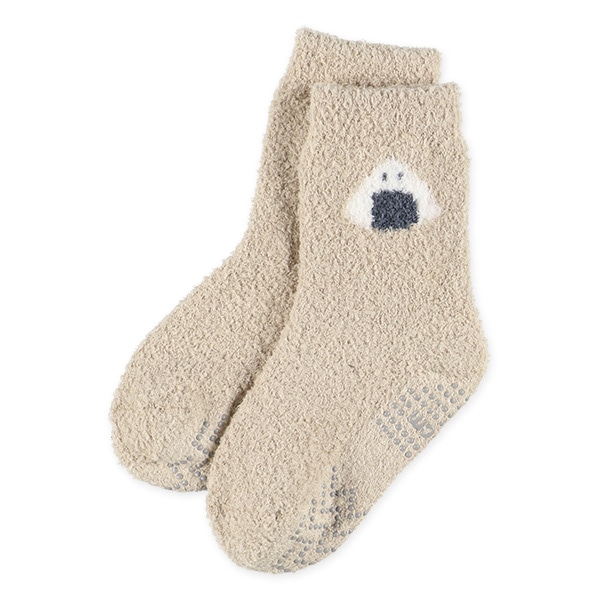 2足組ベビーもこもこクルーソックス（おにぎり）