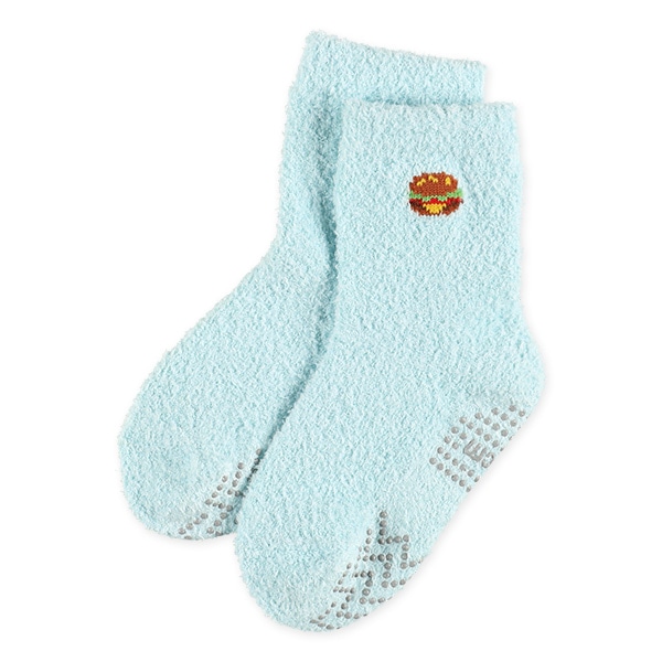 2足組ベビーもこもこクルーソックス（ファーストフード）