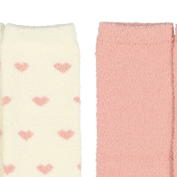 2足組ベビーもこもこレッグウォーマー（ナチュラルハート）