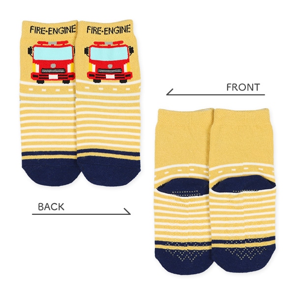 3足組ベビークルーソックス（のりもの）