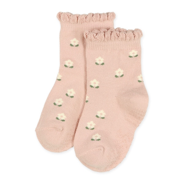 3足組ベビークルーソックス（チェリー・いちご・花）
