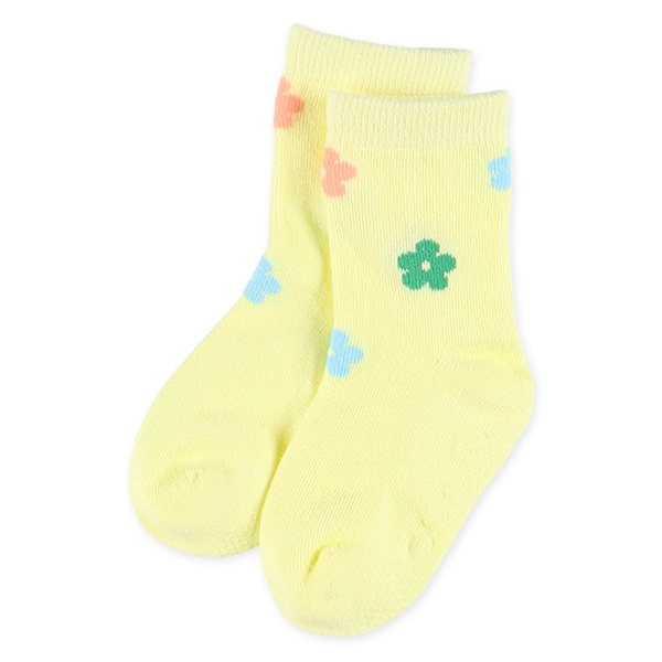3足組ベビークルーソックス（レトロフラワー）