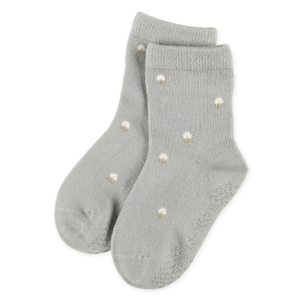 3足組ベビークルーソックス（花柄）