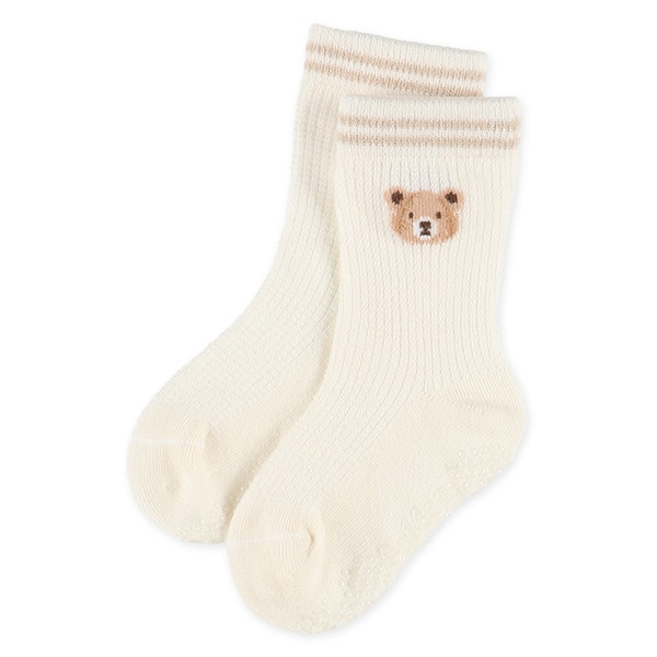 3足組ベビークルーソックス（くま）