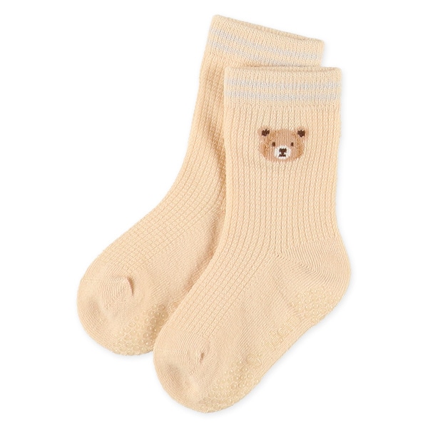 3足組ベビークルーソックス（くま）