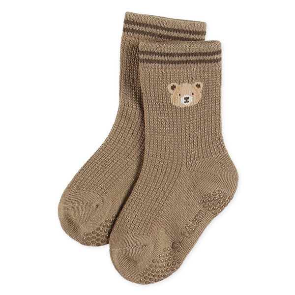 3足組ベビークルーソックス（くま）