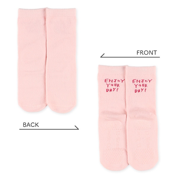 3足組ベビークルーソックス（バックロゴ）