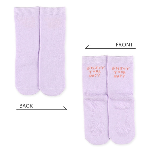 3足組ベビークルーソックス（バックロゴ）