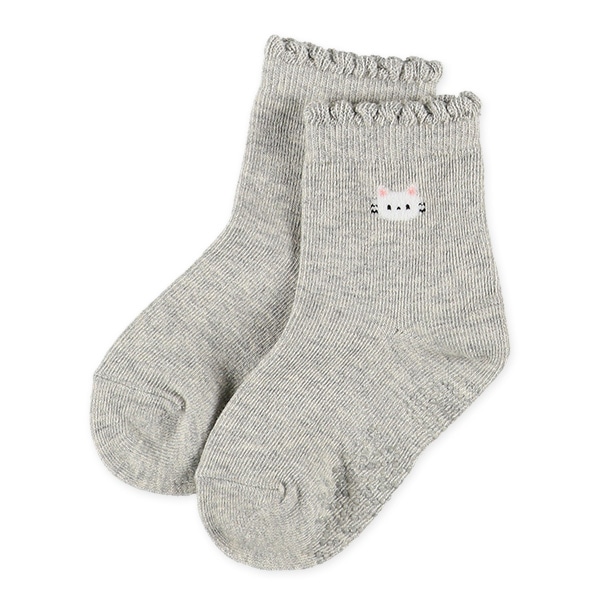 3足組ベビークルーソックス（ねこ）