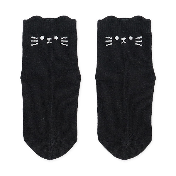 3足組ベビークルーソックス（ねこ）
