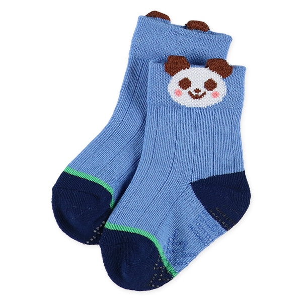3足組ベビークルーソックス（履き口アニマル）