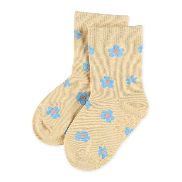 3足組ベビークルーソックス（花）