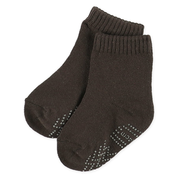 3足組ベビークルーソックス（無地ナチュラル）