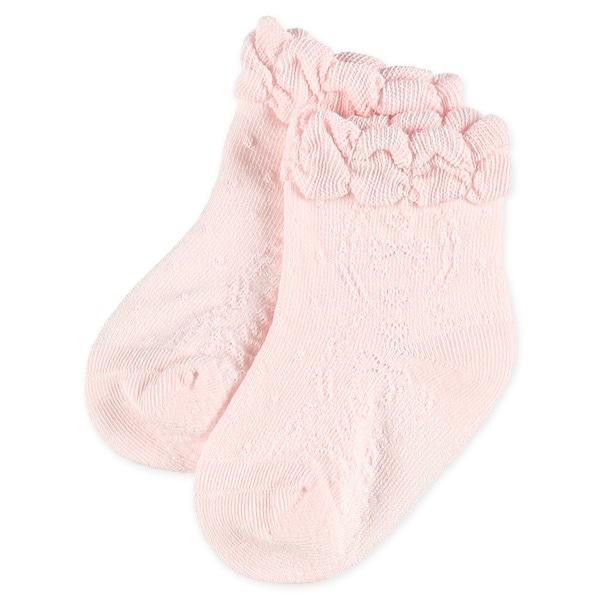 3足組ベビークルーソックス（オーロラレース）