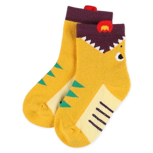 3足組ベビークルーソックス（恐竜）