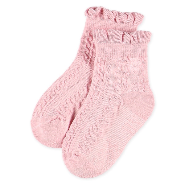 3足組ベビークルーソックス（ハートメロー）