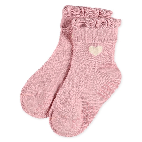 3足組ベビークルーソックス（ハートメロー）