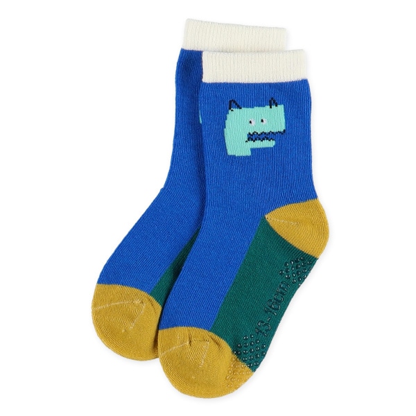 3足組ベビークルーソックス（カラフルモンスター）