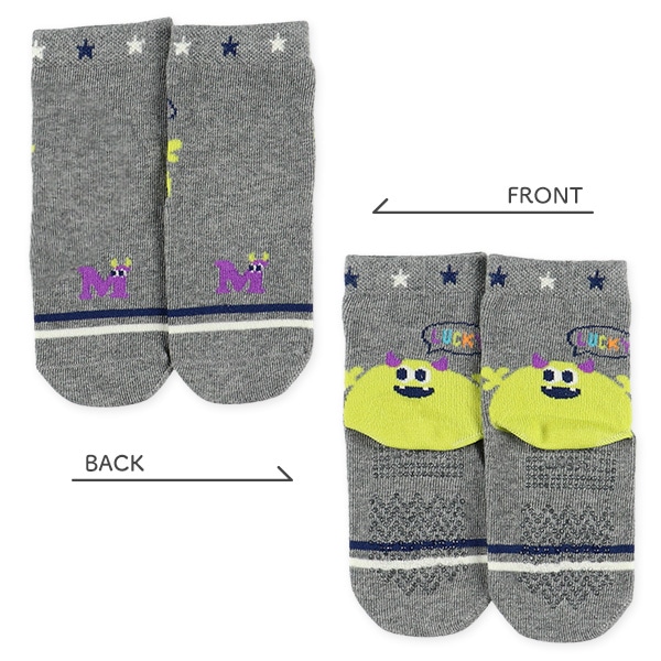 3足組ベビークルーソックス（モンスター）
