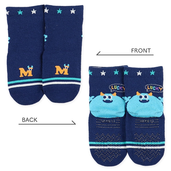 3足組ベビークルーソックス（モンスター）