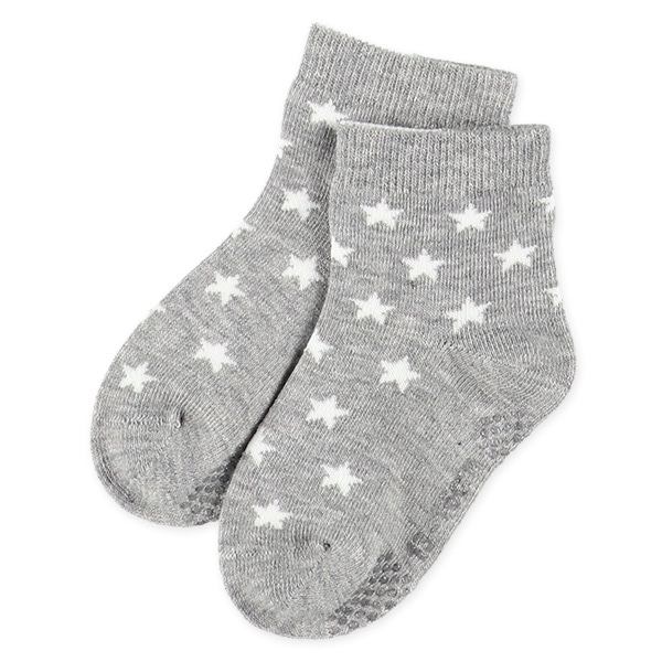 3足組ベビークルーソックス（星・ライン）