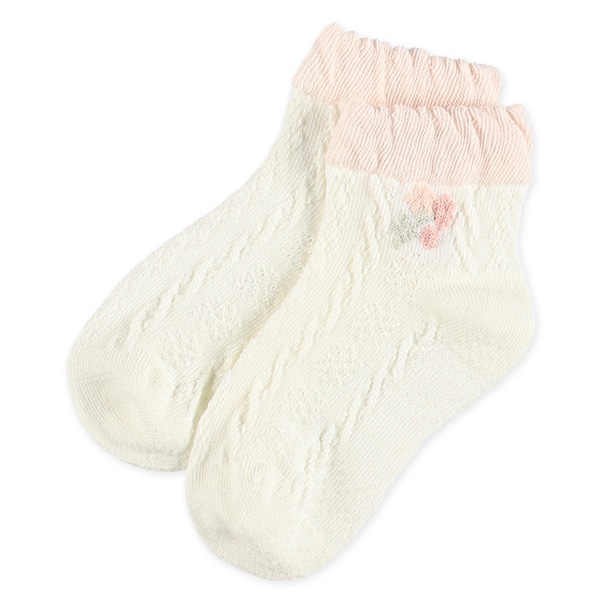 3足組ベビーアンクルソックス（小花柄）