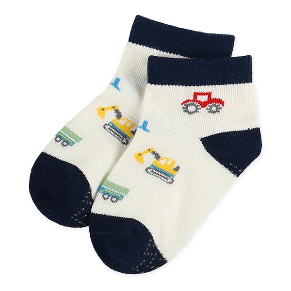 3足組ベビーアンクルソックス（はたらくのりもの）