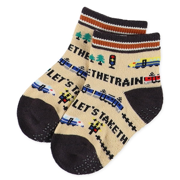 3足組ベビーアンクルソックス（電車）