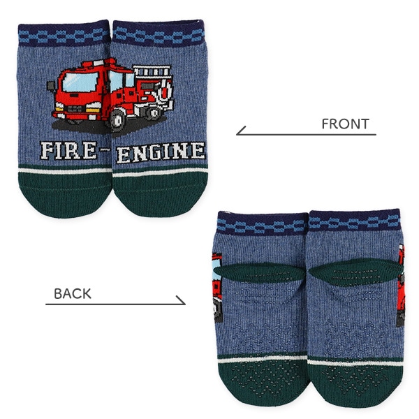 3足組ベビーアンクルソックス（はたらくのりもの）