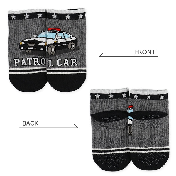 3足組ベビーアンクルソックス（はたらくのりもの）