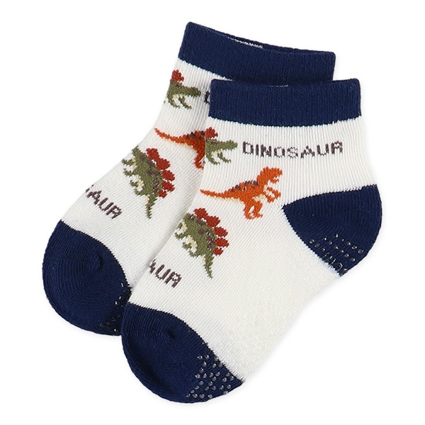 3足組ベビーアンクルソックス（恐竜）