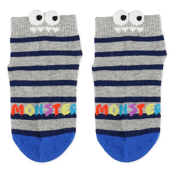 3足組ベビーアンクルソックス（モンスター）