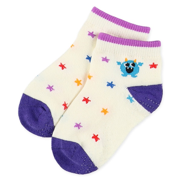 3足組ベビーアンクルソックス（モンスター）