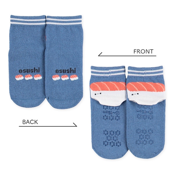 3足組ベビーアンクルソックス（かかとお寿司）