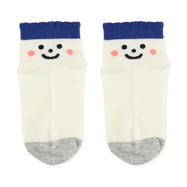 3足組ベビーアンクルソックス（フェイス）