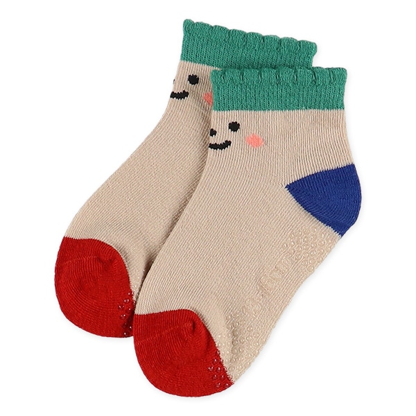 3足組ベビーアンクルソックス（フェイス）