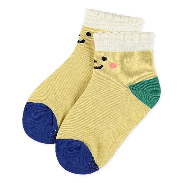3足組ベビーアンクルソックス（フェイス）
