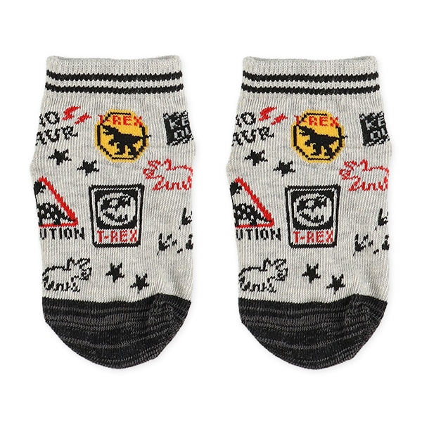 3足組ベビーアンクルソックス（恐竜）