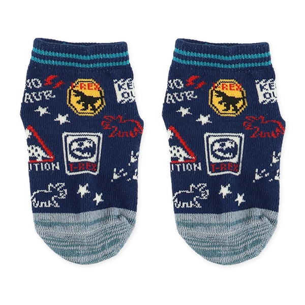 3足組ベビーアンクルソックス（恐竜）