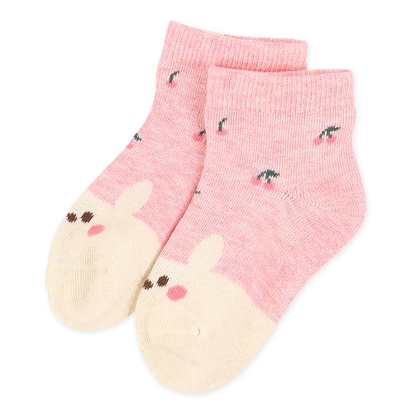 3足組ベビーアンクルソックス（うさぎ）