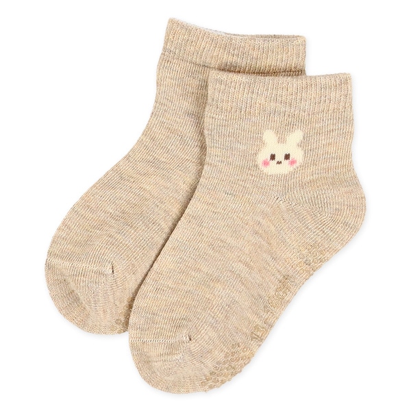 3足組ベビーアンクルソックス（うさぎ）