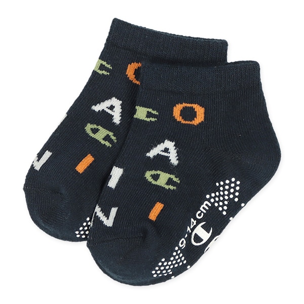 Champion）3足組ベビーローカットソックス（総柄）